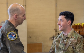 Brigadier General Keeney visits Holloman Air Force Base