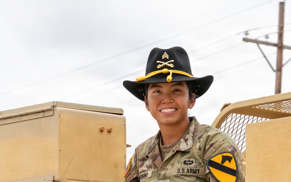 1st Cavalry Division Artillery Trooper and NCO of the Quarter