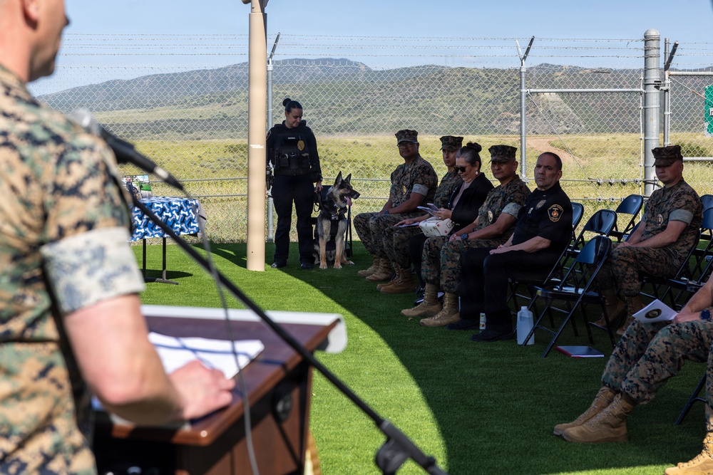 Last IMEF Active-duty Military working dog Retires