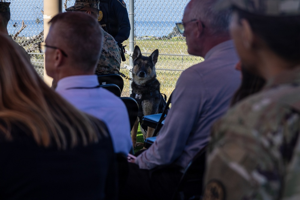 Last IMEF Active-duty Military working dog Retires