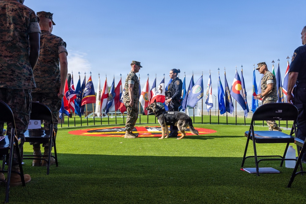 Last IMEF Active-duty Military working dog Retires