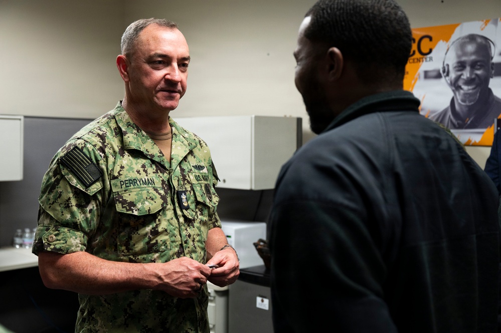 Master Chief Petty Officer of the Navy John Perryman, Visits Naval Support Activity Mid-South