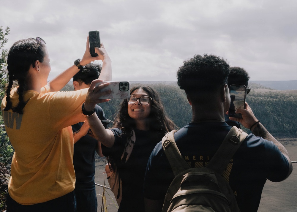 Sailors Attend Navy Week Event at Volcano National Park