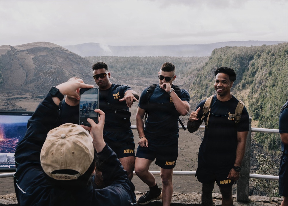Sailors Attend Navy Week Event at Volcano National Park