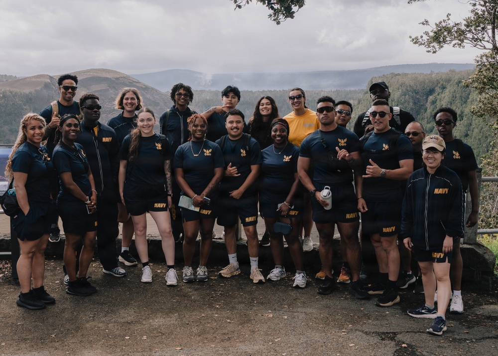 Sailors Attend Navy Week Event at Volcano National Park