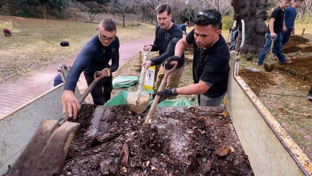 Hands Dirty, Hearts Full: Yokohama Park Cleanup With the 5th Transportation Co.