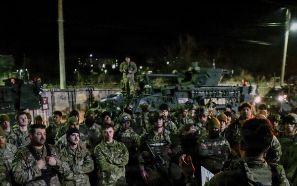 2-2 SBCT conducts tactical movement and defense training