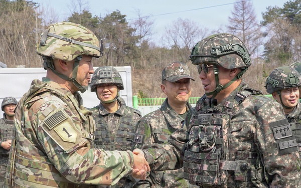 Allied leaders meet during Convoy Support Center visit