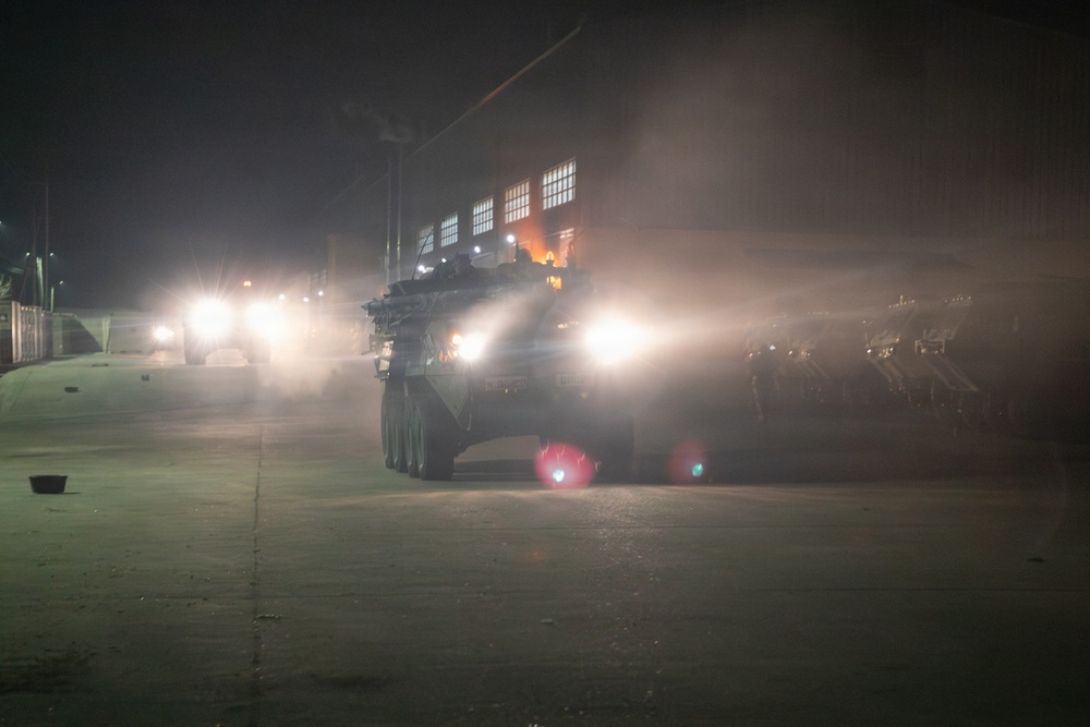 AM1126 Stryker conducts movement
