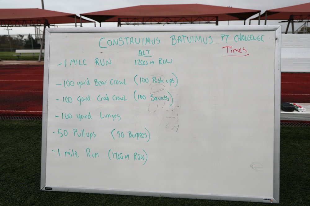 Seabees Honor 84 Years of Service with Birthday PT