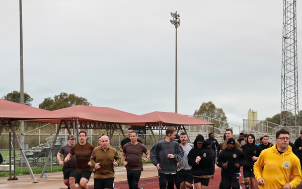 Seabees Honor 84 Years of Service with Birthday PT