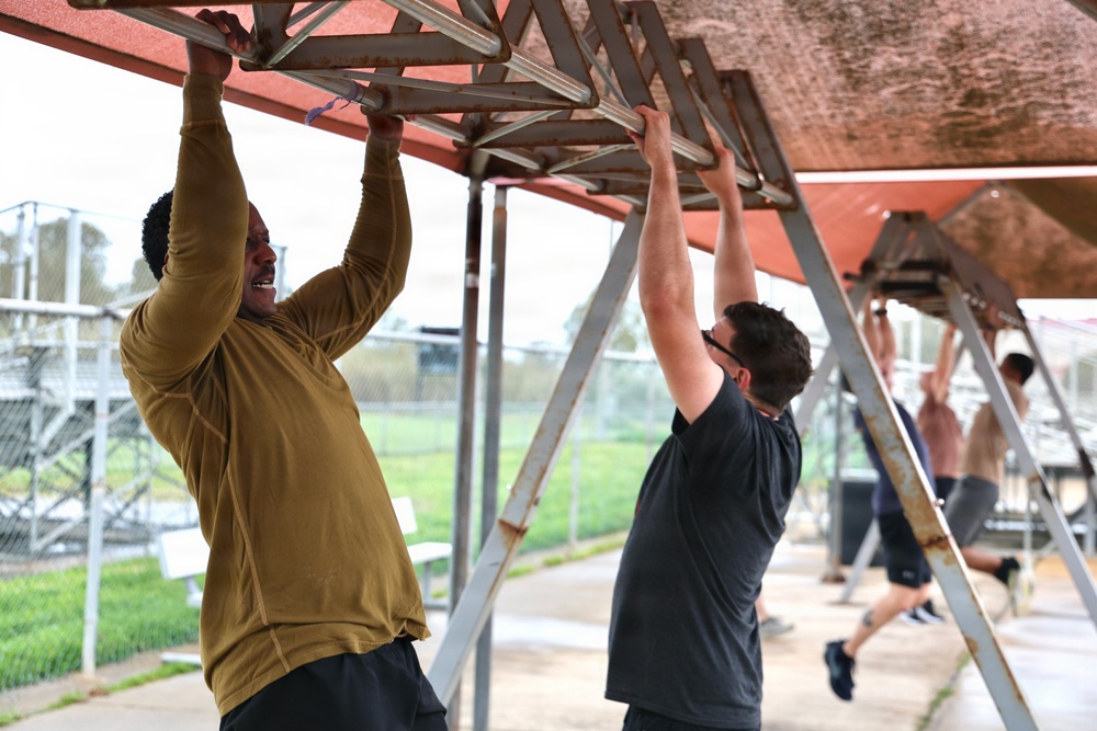 Seabees Honor 84 Years of Service with Birthday PT