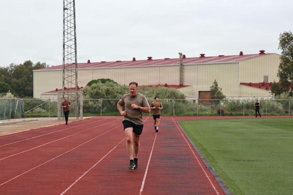 Seabees Honor 84 Years of Service with Birthday PT