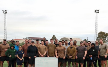 Seabees Honor 84 Years of Service with Birthday PT