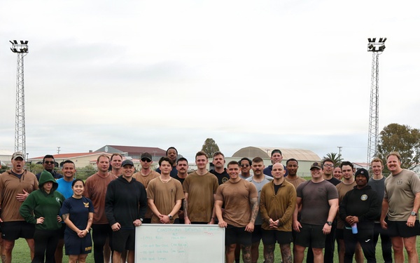 Seabees Honor 84 Years of Service with Birthday PT