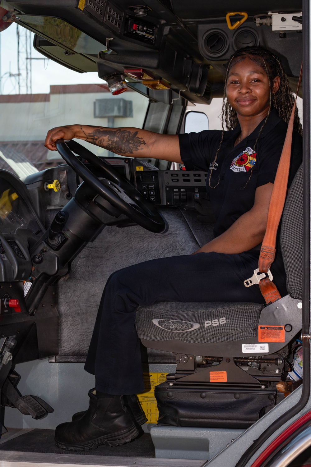 Naval Station Rota Firefighters Pose for a Photo