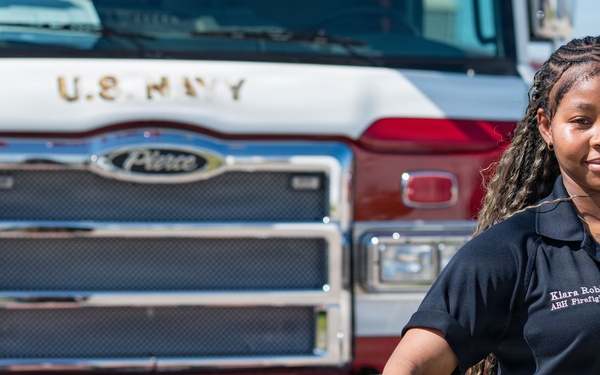 Naval Station Rota Firefighters Pose for a Photo