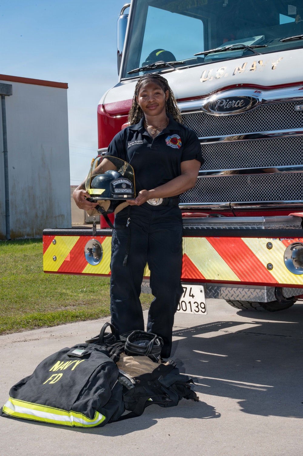 Naval Station Rota Firefighters Pose for a Photo