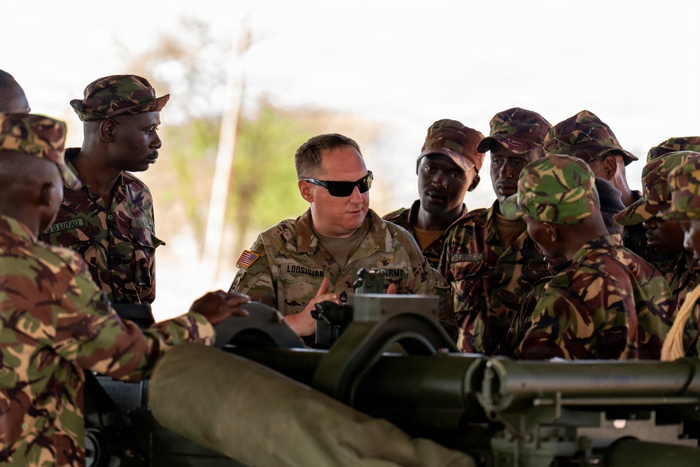 US, KDF conduct FCAT on 105mm Howitzers during Justified Accord 2026