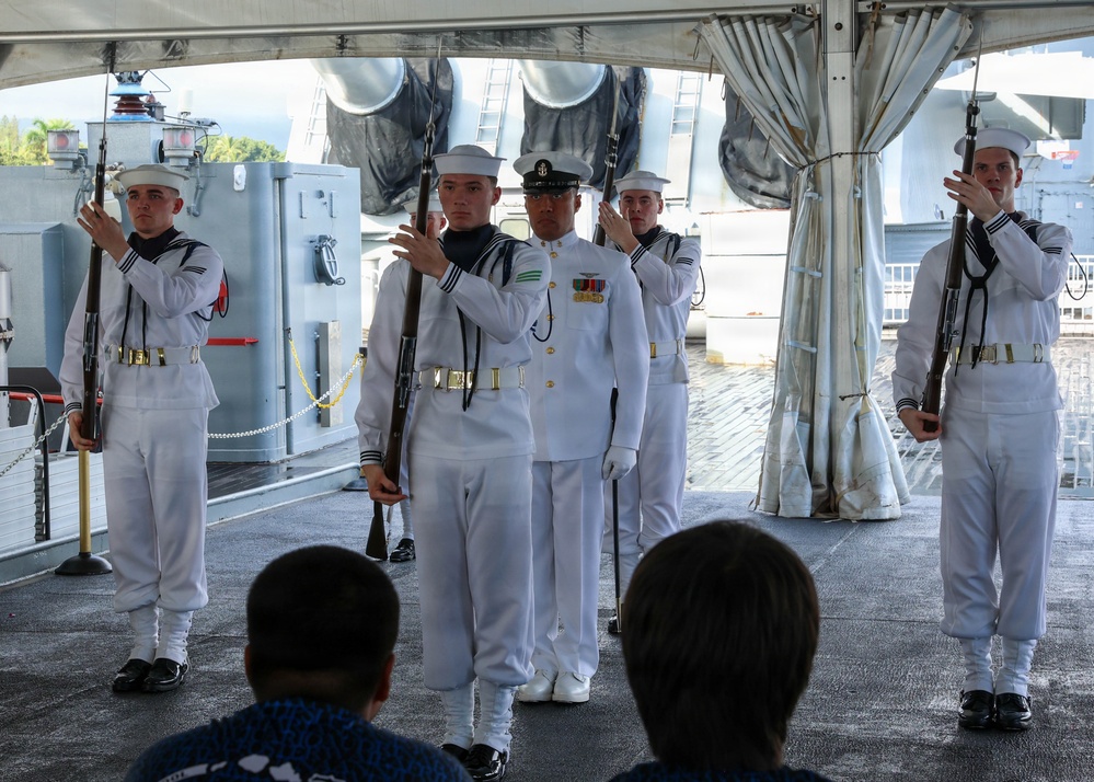 2026 Navy Week, USS Missouri Memorial Drill Performance