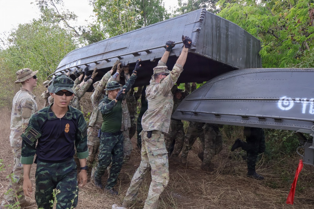 Hanuman Guardian 26: U.S. Army and Royal Thai Army conduct Wet Gap Crossing