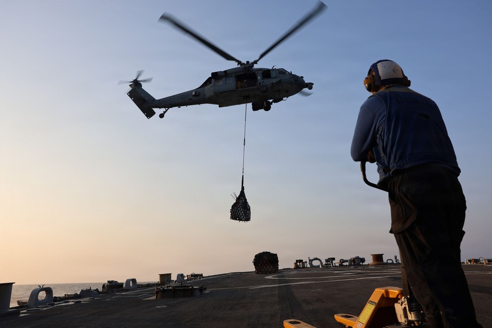 McFaul conducts flight operations during Operation Epic Fury