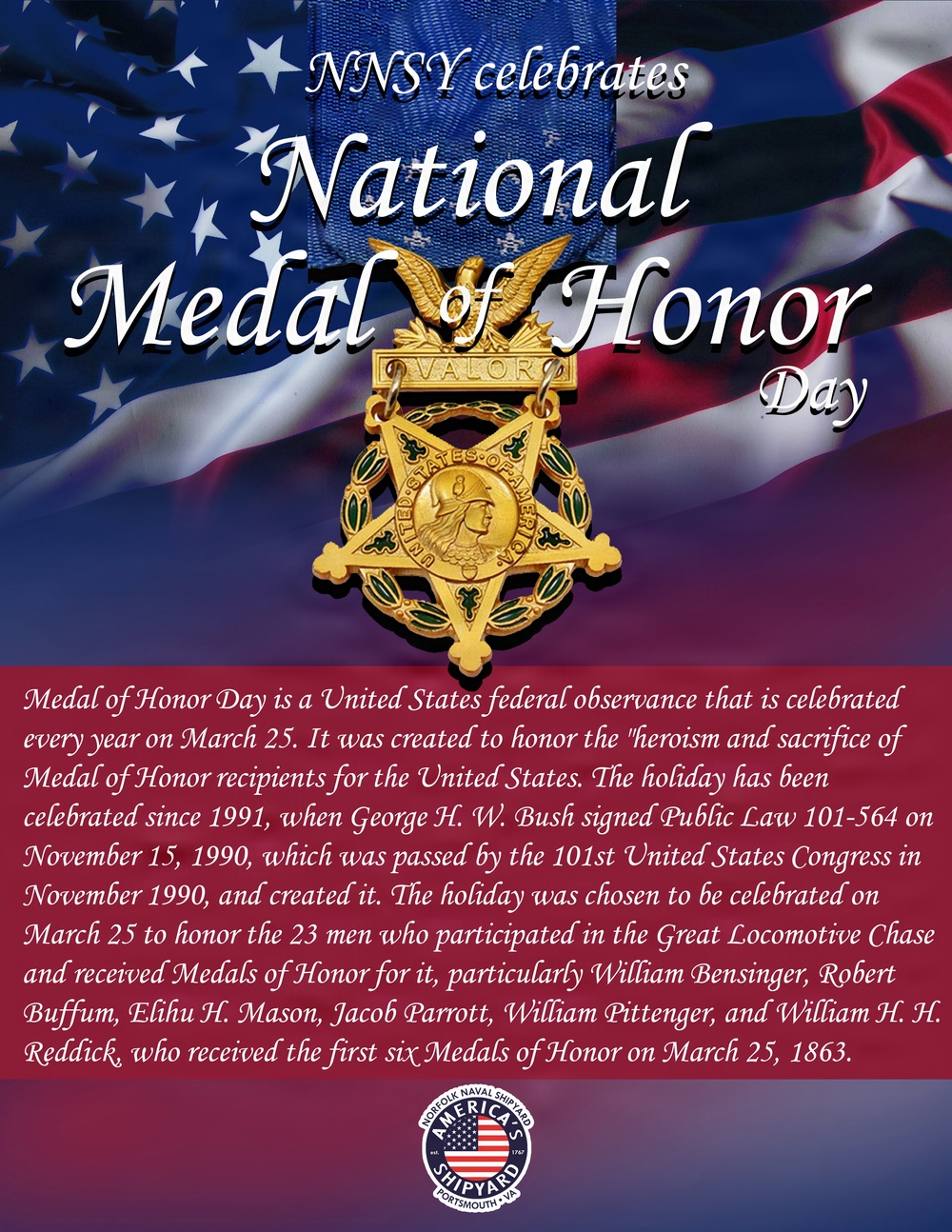 NNSY Honors National Medal of Honor Day