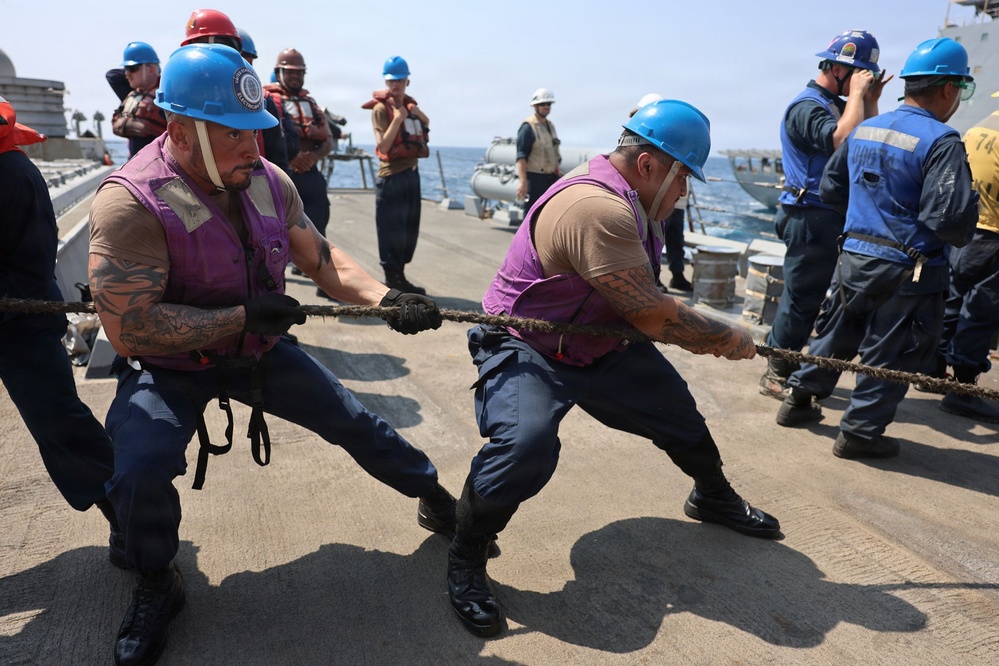 McFaul conducts fueling-at-sea during Operation Epic Fury