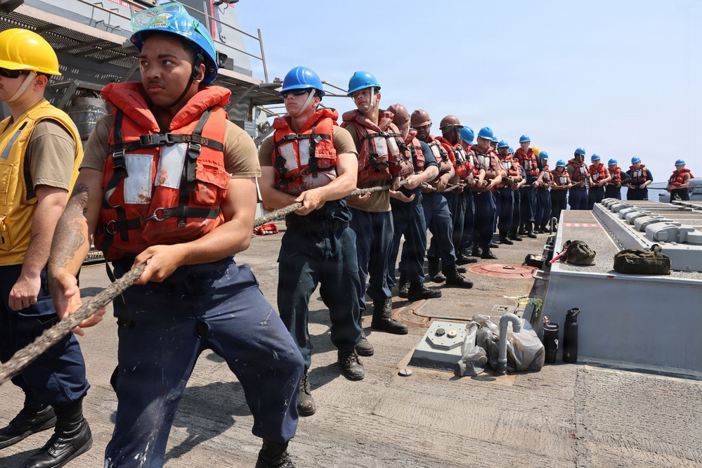 McFaul conducts fueling-at-sea during Operation Epic Fury