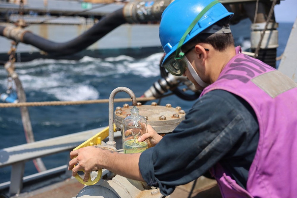 McFaul conducts fueling-at-sea during Operation Epic Fury