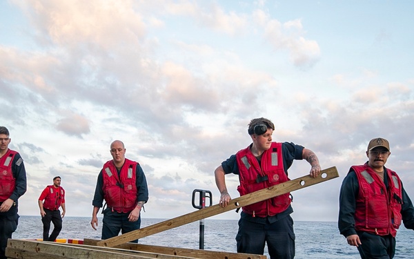 USS Tripoli Conducts Live-Fire Evolution
