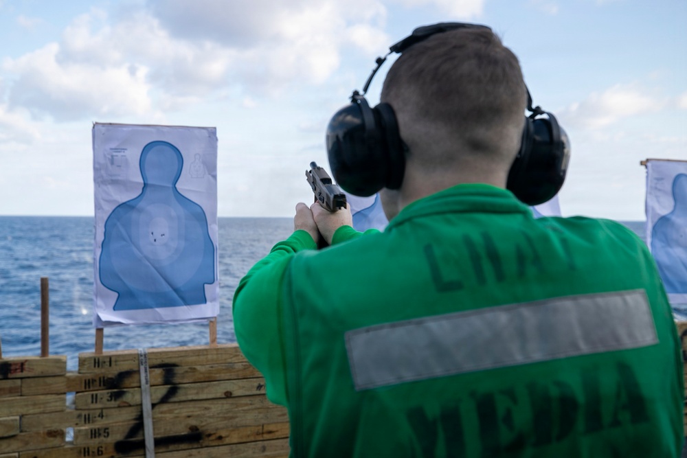 USS Tripoli Conducts Live-Fire Evolution