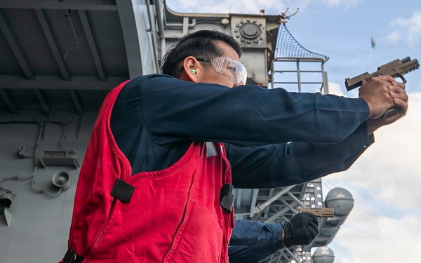 USS Tripoli Conducts Live-Fire Evolution