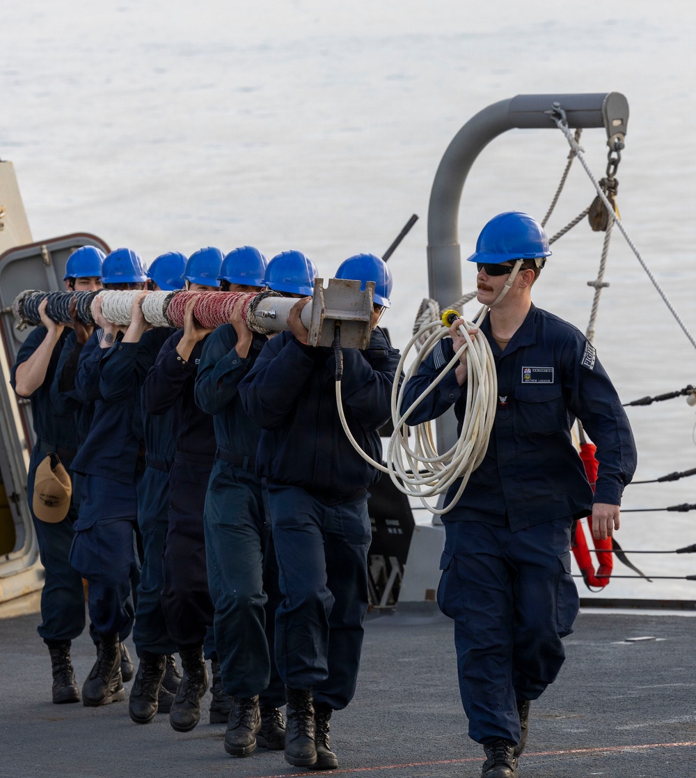 USS Dewey Sea and Anchors off the Coast of Okinawa, Japan