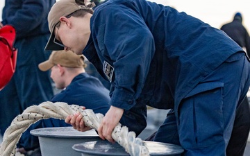 USS Dewey Sea and Anchors off the Coast of Okinawa, Japan
