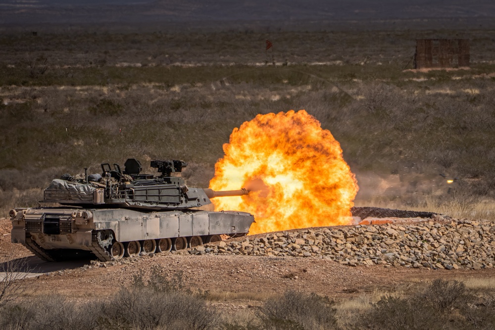 1st Armored Division conducts gunnery with newly received M1A2 SEPv3