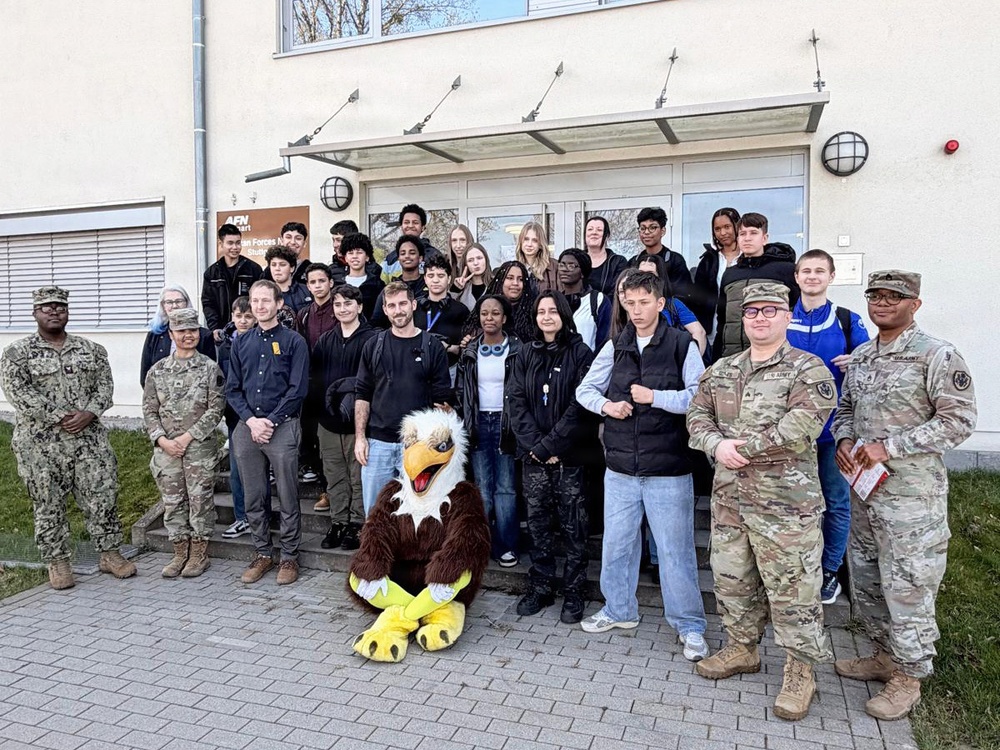 German students explore American media culture at USAG Stuttgart’s Armed Forces Network station