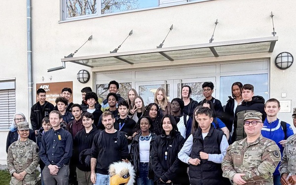 German students explore American media culture at USAG Stuttgart’s Armed Forces Network station