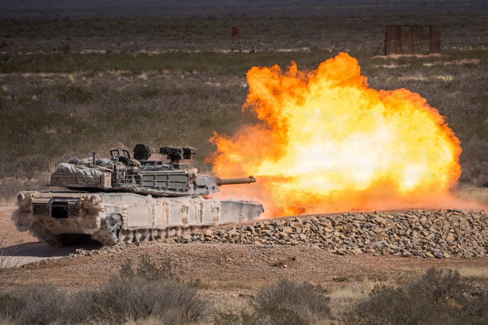 1st Armored Division conducts gunnery with newly received M1A2 SEPv3
