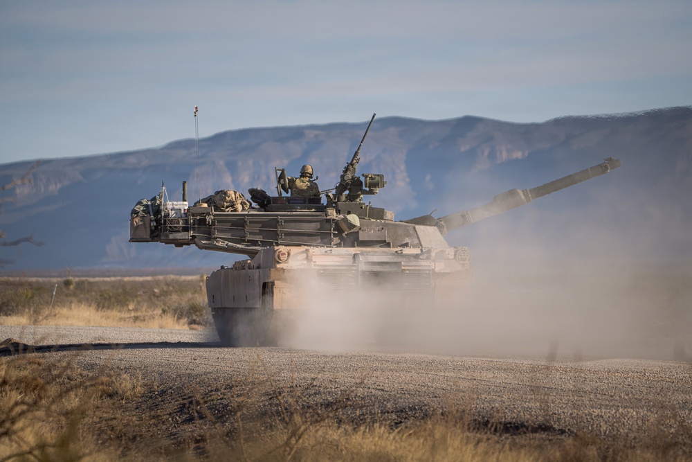 1st Armored Division conducts gunnery with newly received M1A2 SEPv3