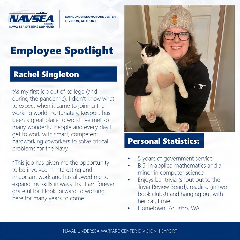 NUWC Division, Keyport Employee Spotlight: Rachel Singleton