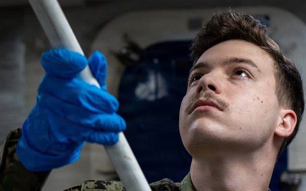 USS Theodore Roosevelt Maintenance and Cleaning