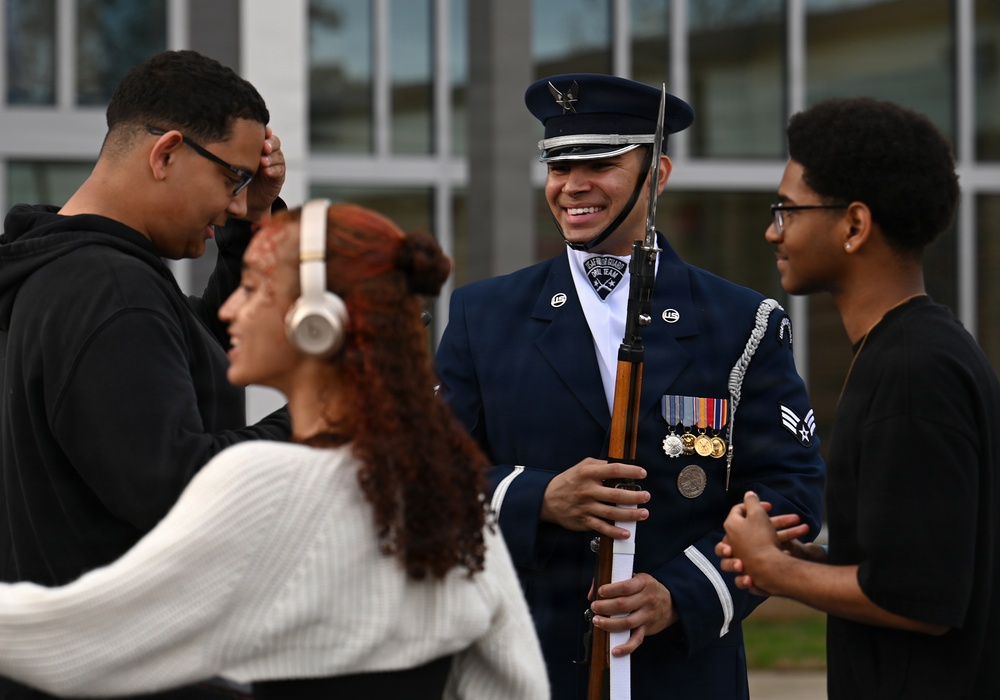 USAF Honor Guard visits Georgia high schools