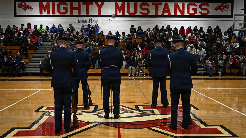 USAF Honor Guard visits Georgia high schools