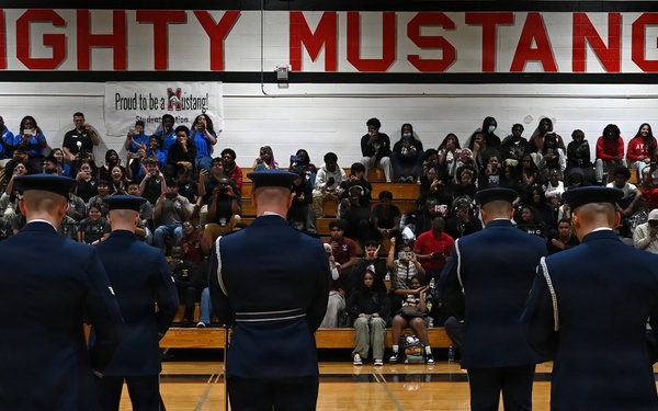 USAF Honor Guard visits Georgia high schools