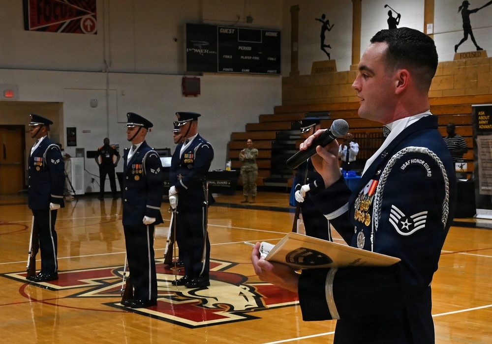 USAF Honor Guard visits Georgia high schools