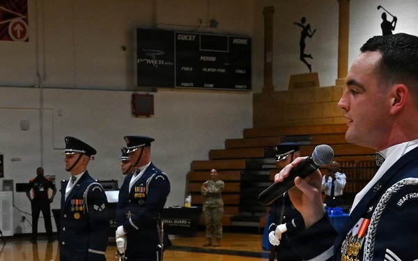 USAF Honor Guard visits Georgia high schools
