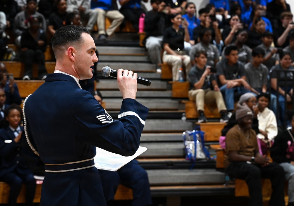 USAF Honor Guard visits Georgia high schools