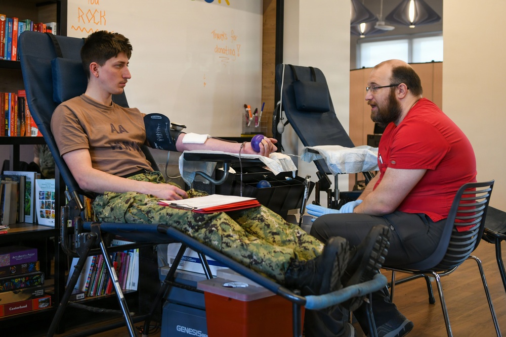 Armed Services Blood Program Collects Blood from NSGL