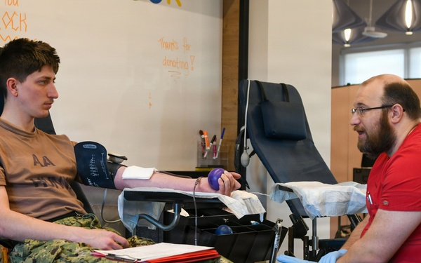 Armed Services Blood Program Collects Blood from NSGL